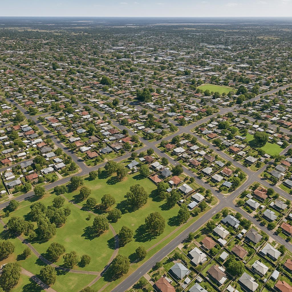Aerial view of Dubbo