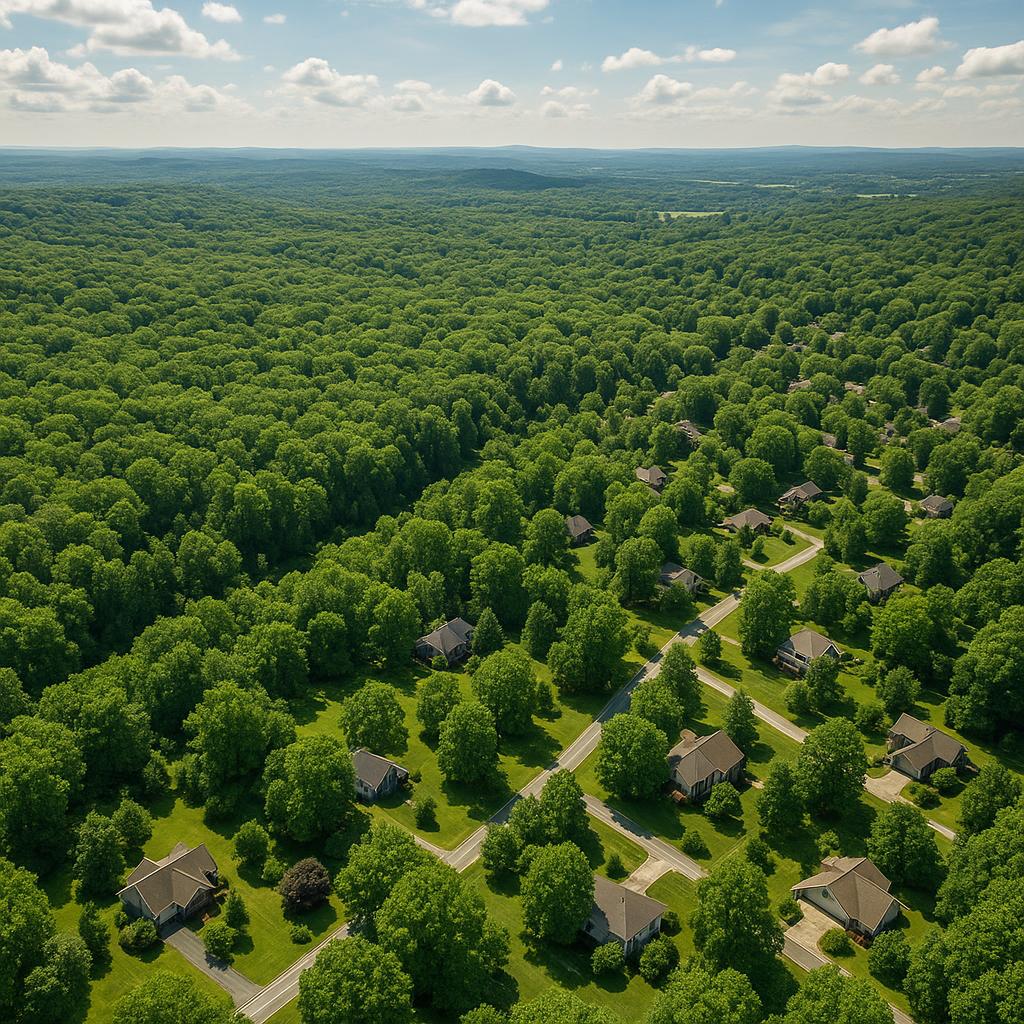 Aerial view of Dundee Forest, NT.
