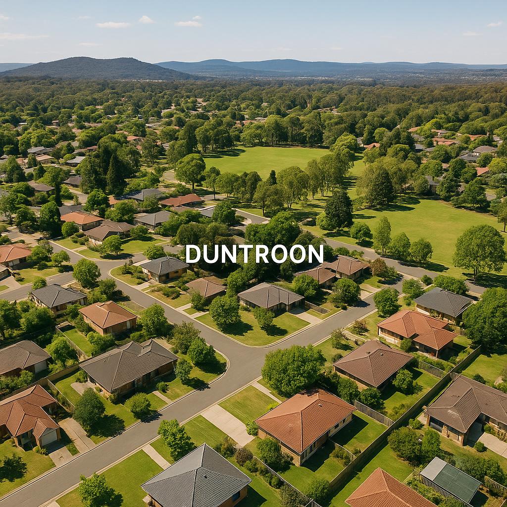 Aerial view of Duntroon suburb