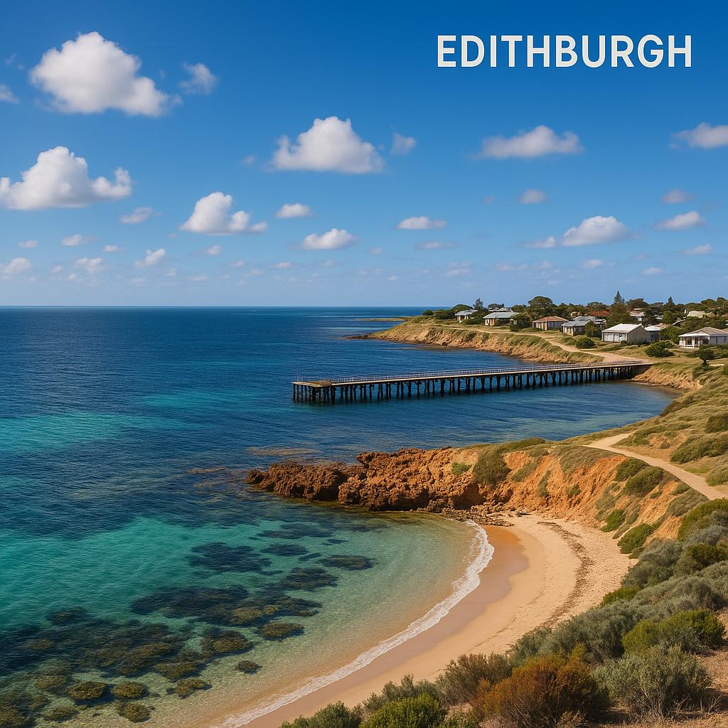 Coastal view of Edithburgh