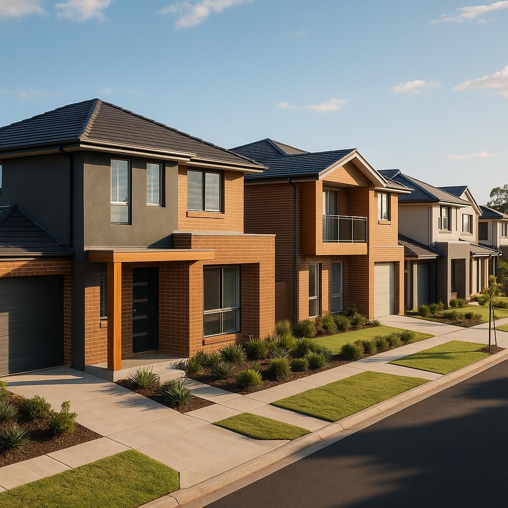 Modern housing estates in Elderslie