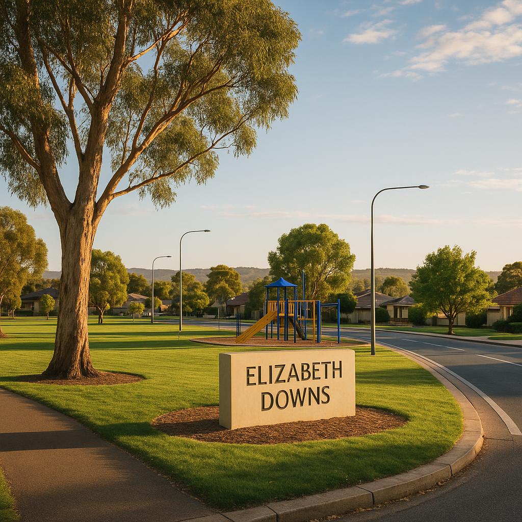 A sunny day in Elizabeth Downs showcasing local amenities