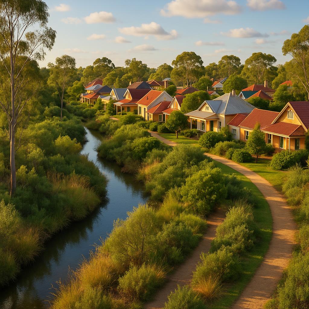 Nature corridors and homes in Ellenbrook