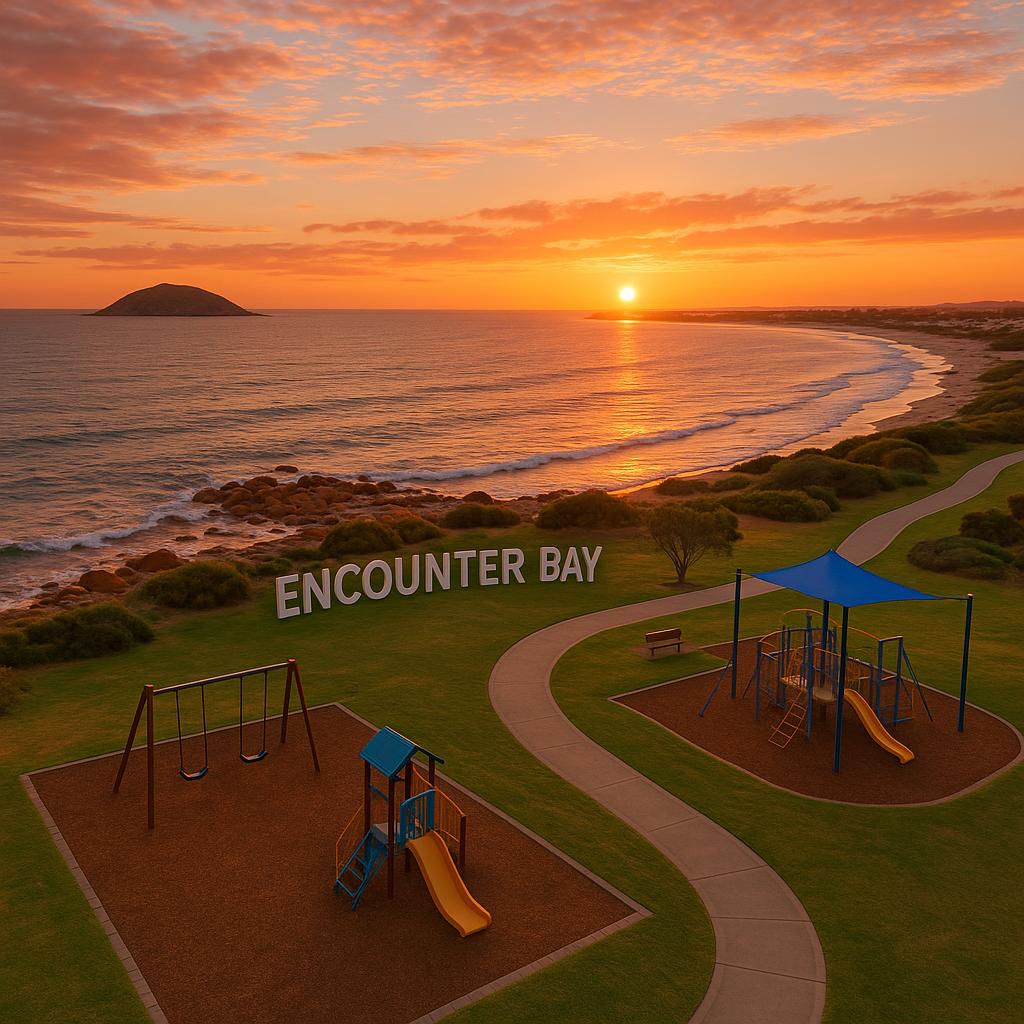 Scenic sunset at Encounter Bay