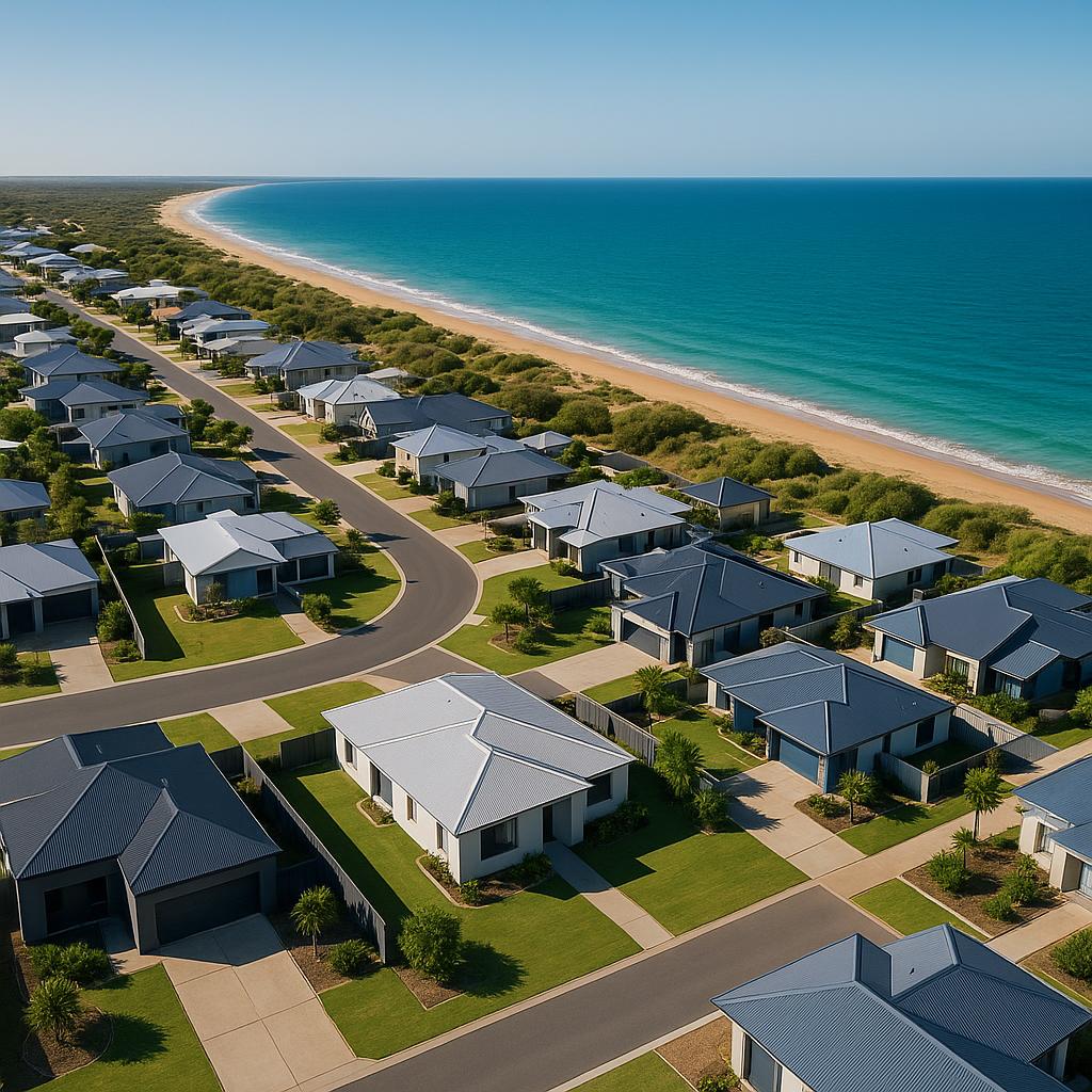 Modern homes with beach view at Forrest Beach WA