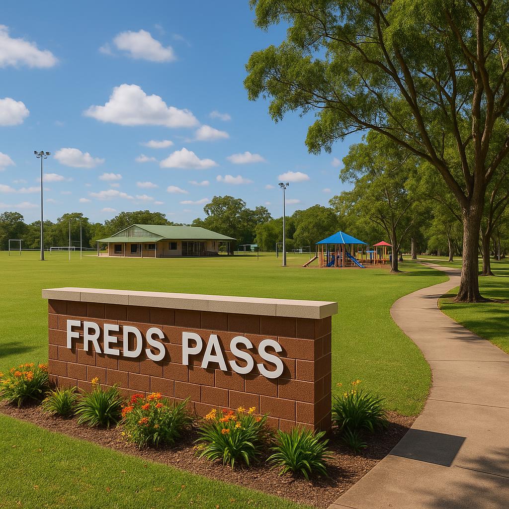Scenic view of Freds Pass community amenities