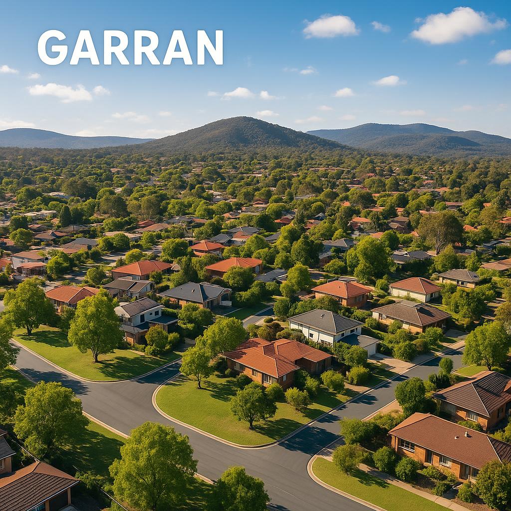 Residential landscape in Garran, ACT
