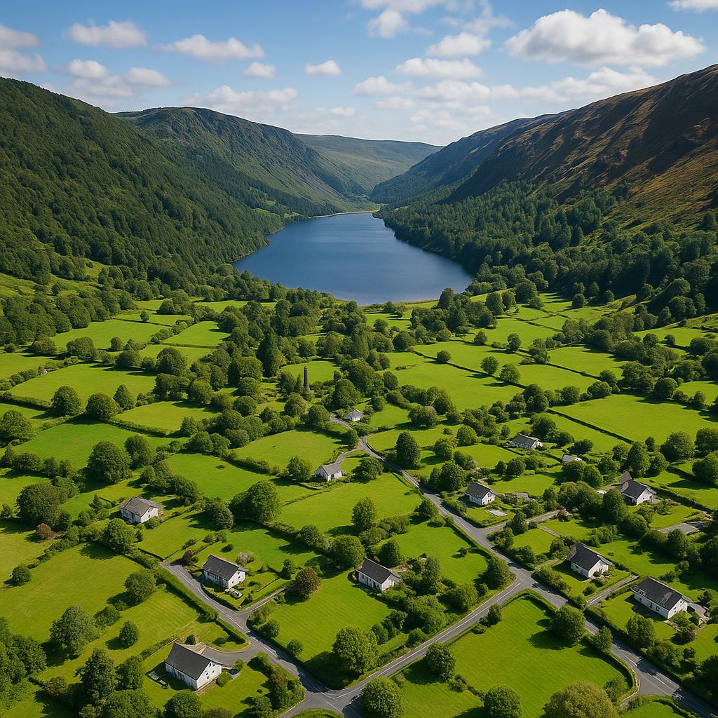 Aerial view of Glendalough suburb
