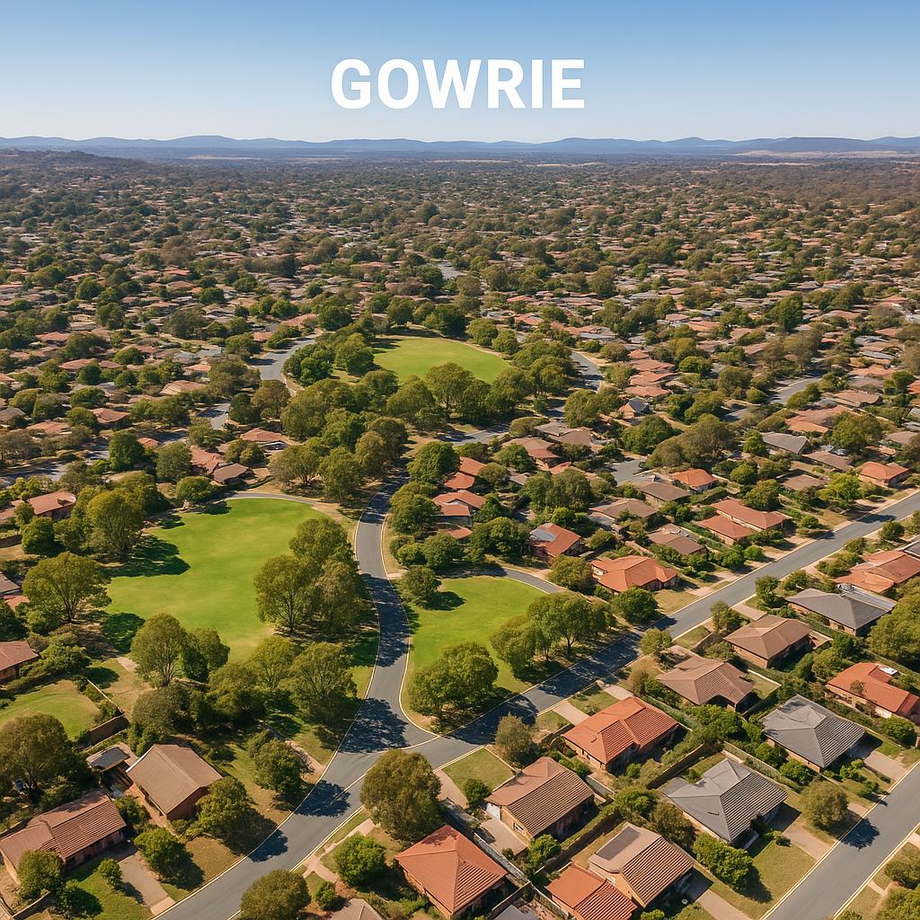 Aerial view of Gowrie suburb