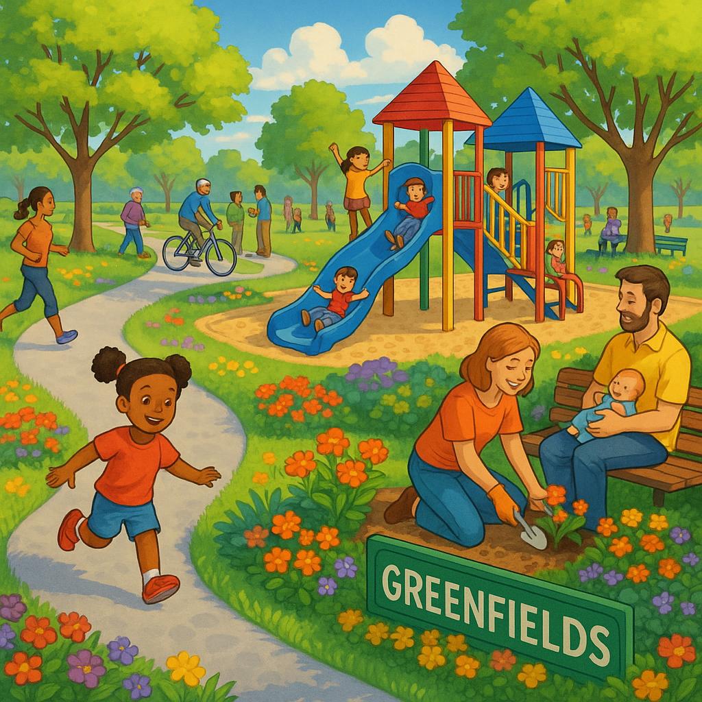 Community park in Greenfields, WA