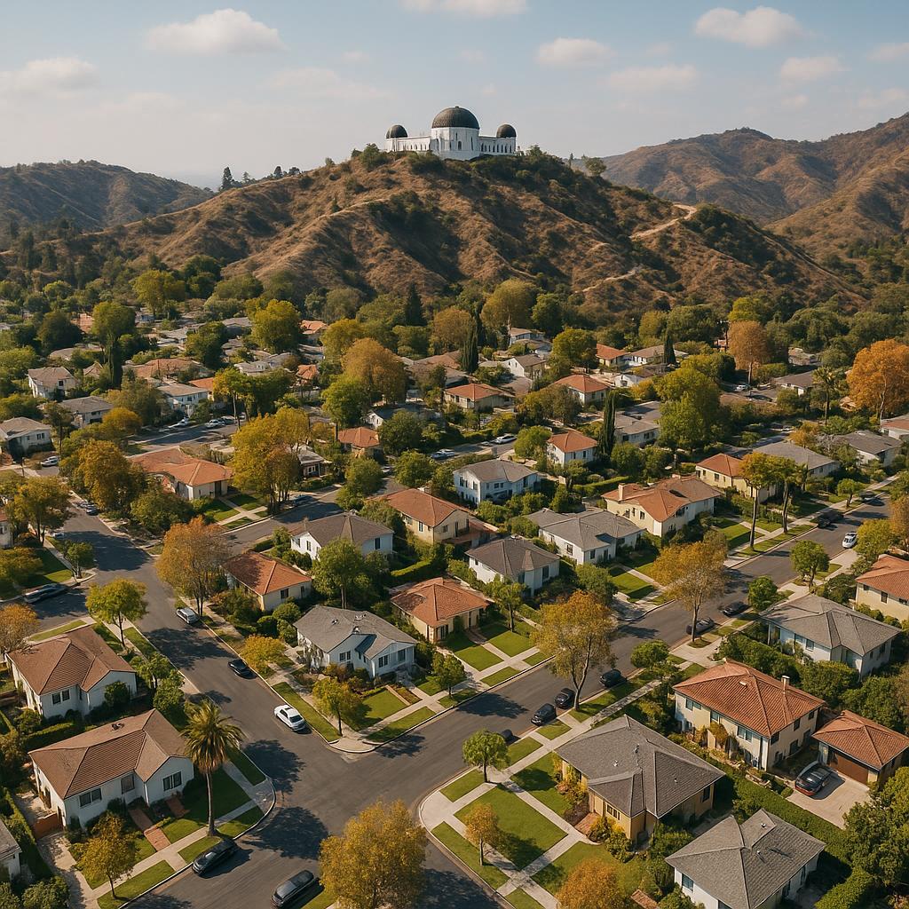 Aerial view of Griffith suburb