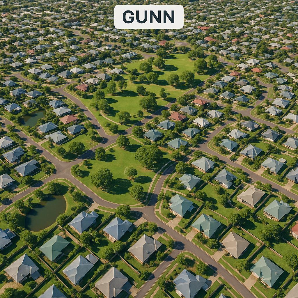 Aerial view of Gunn, Northern Territory
