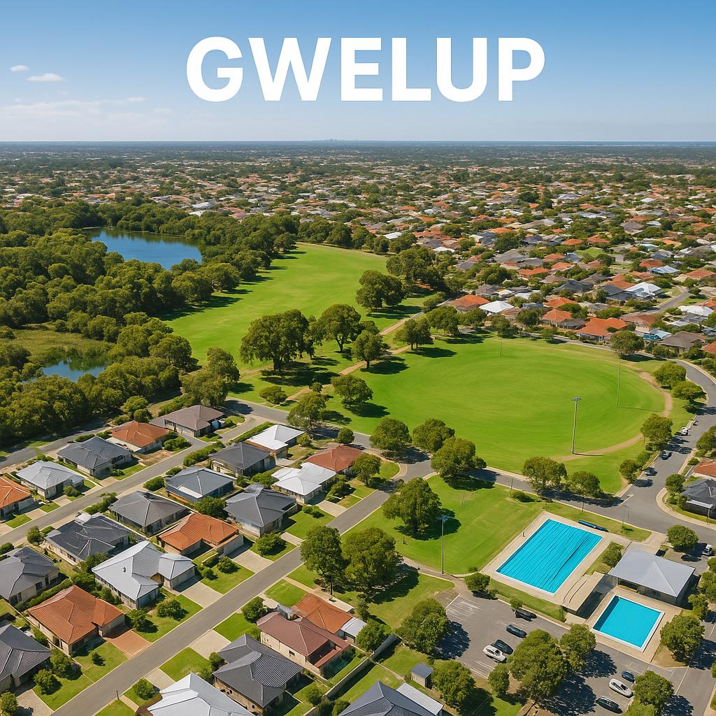 Aerial view of Gwelup residential areas