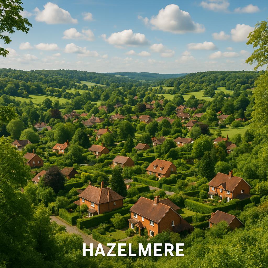 Hazelmere suburb overview showing residential areas and greenery