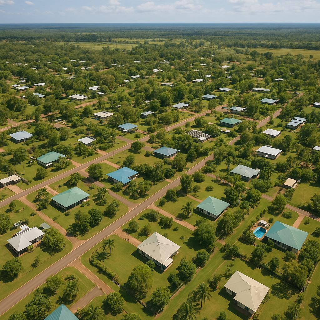 Suburban landscape of Humpty Doo
