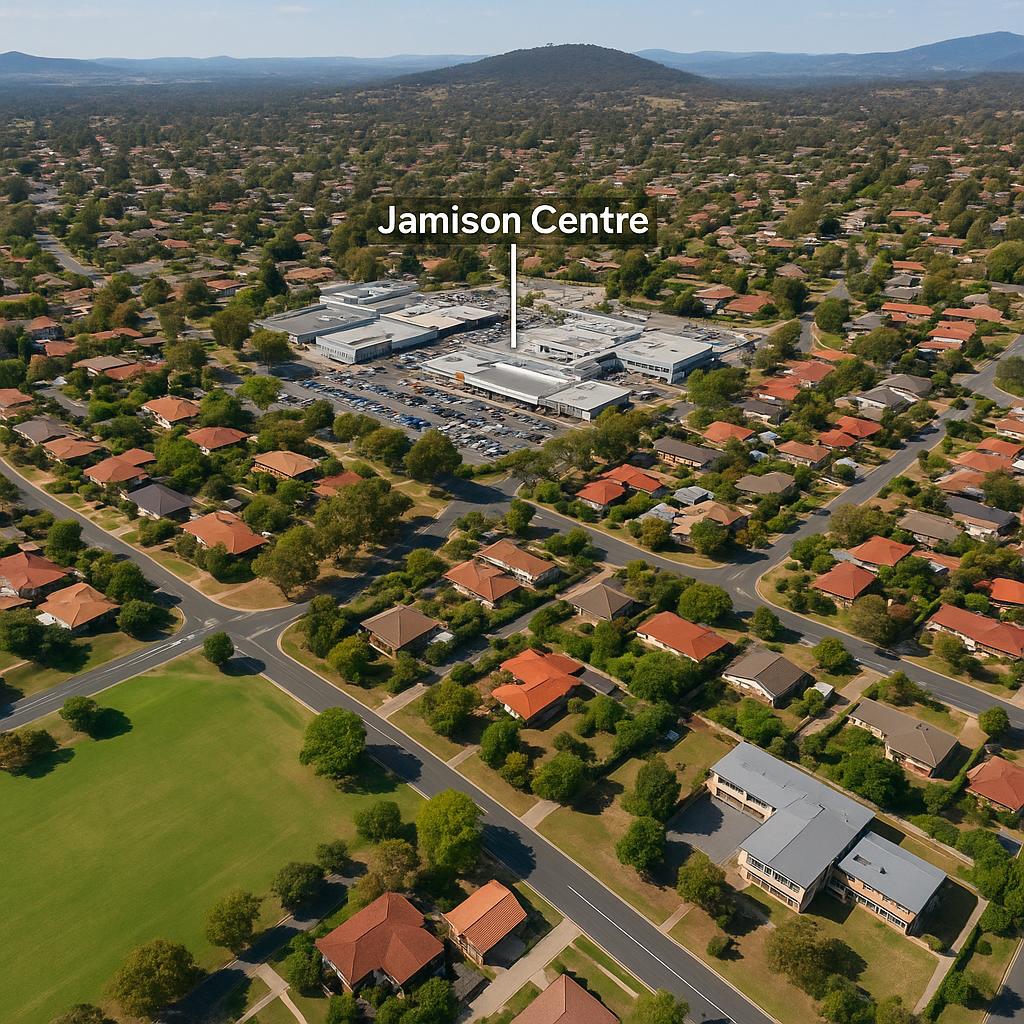 Jamison Centre aerial view