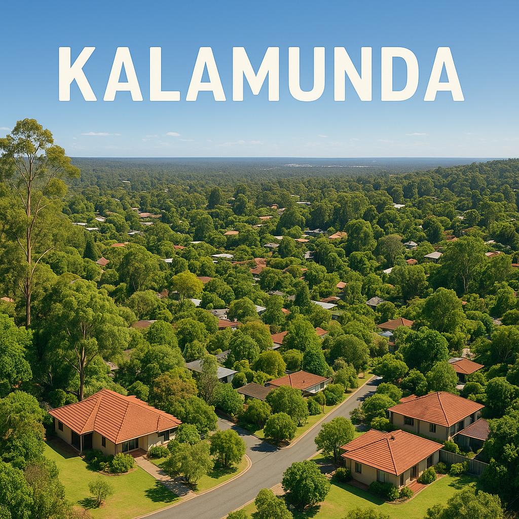 Beautiful scenic view of Kalamunda