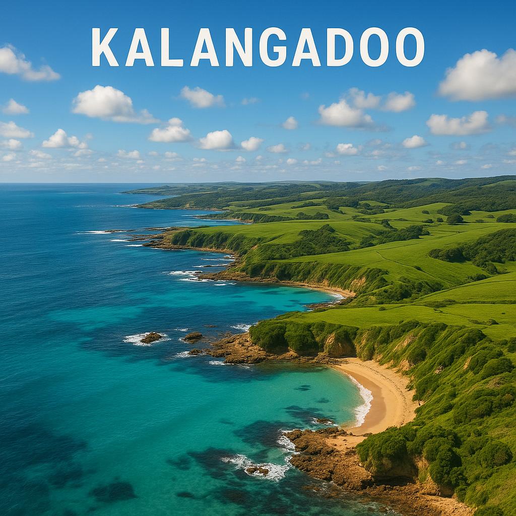 Coastal view of Kalangadoo at sunset