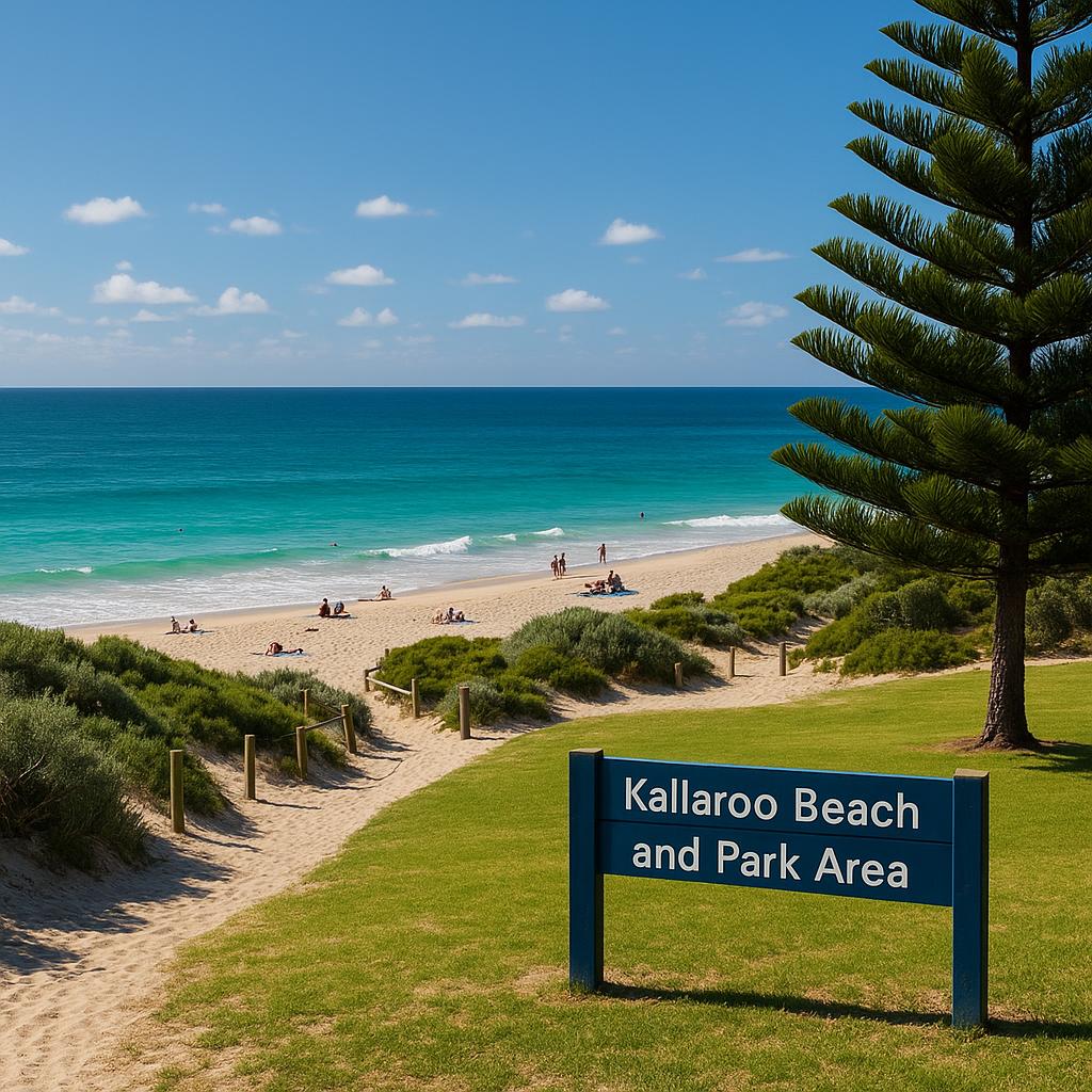 Beautiful beach view in Kallaroo, WA