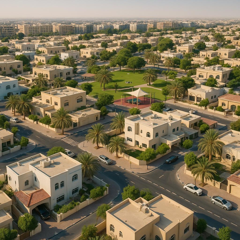 Aerial view of Karama suburb, Northern Territory