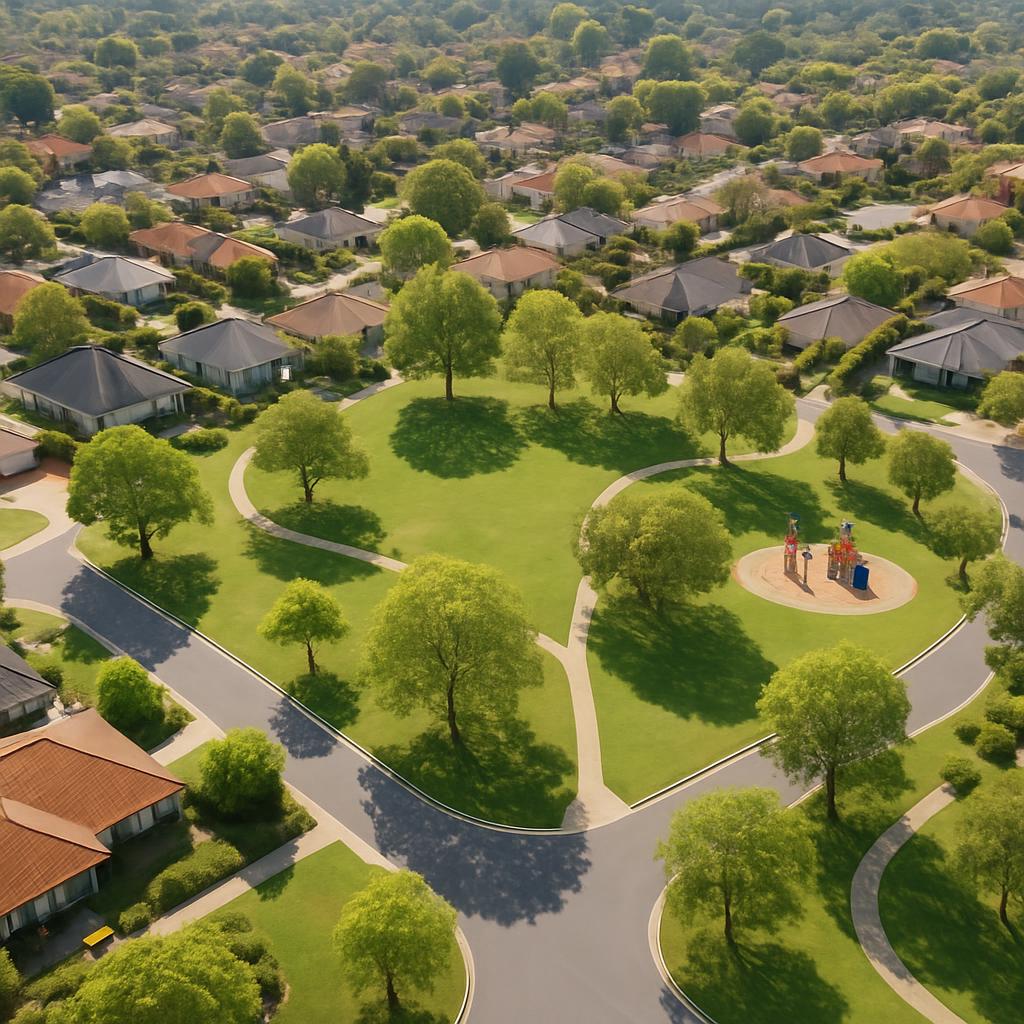 Aerial view of Kiara, Western Australia