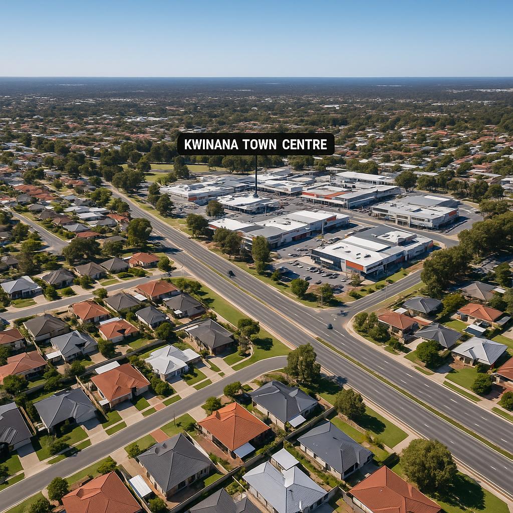 Aerial view of Kwinana Town Centre