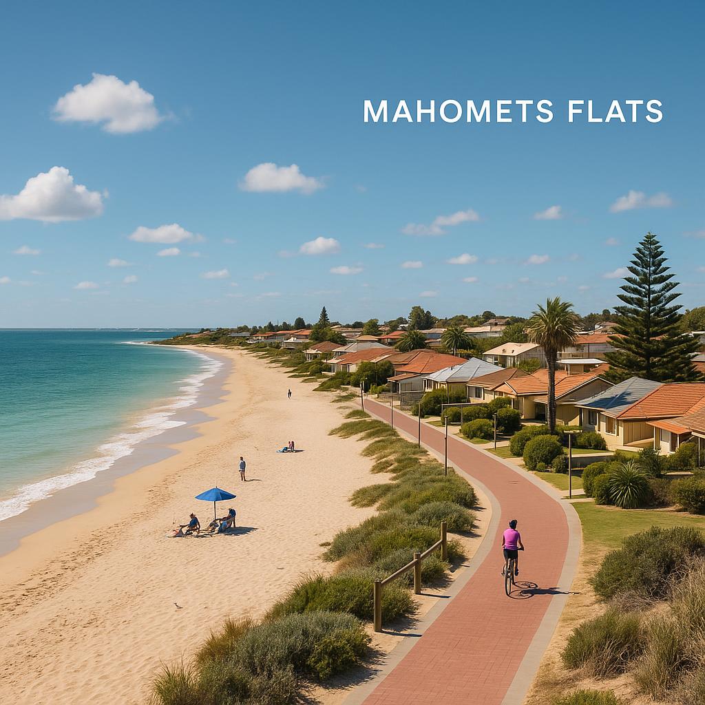 Scenic view of Mahomets Flats beach