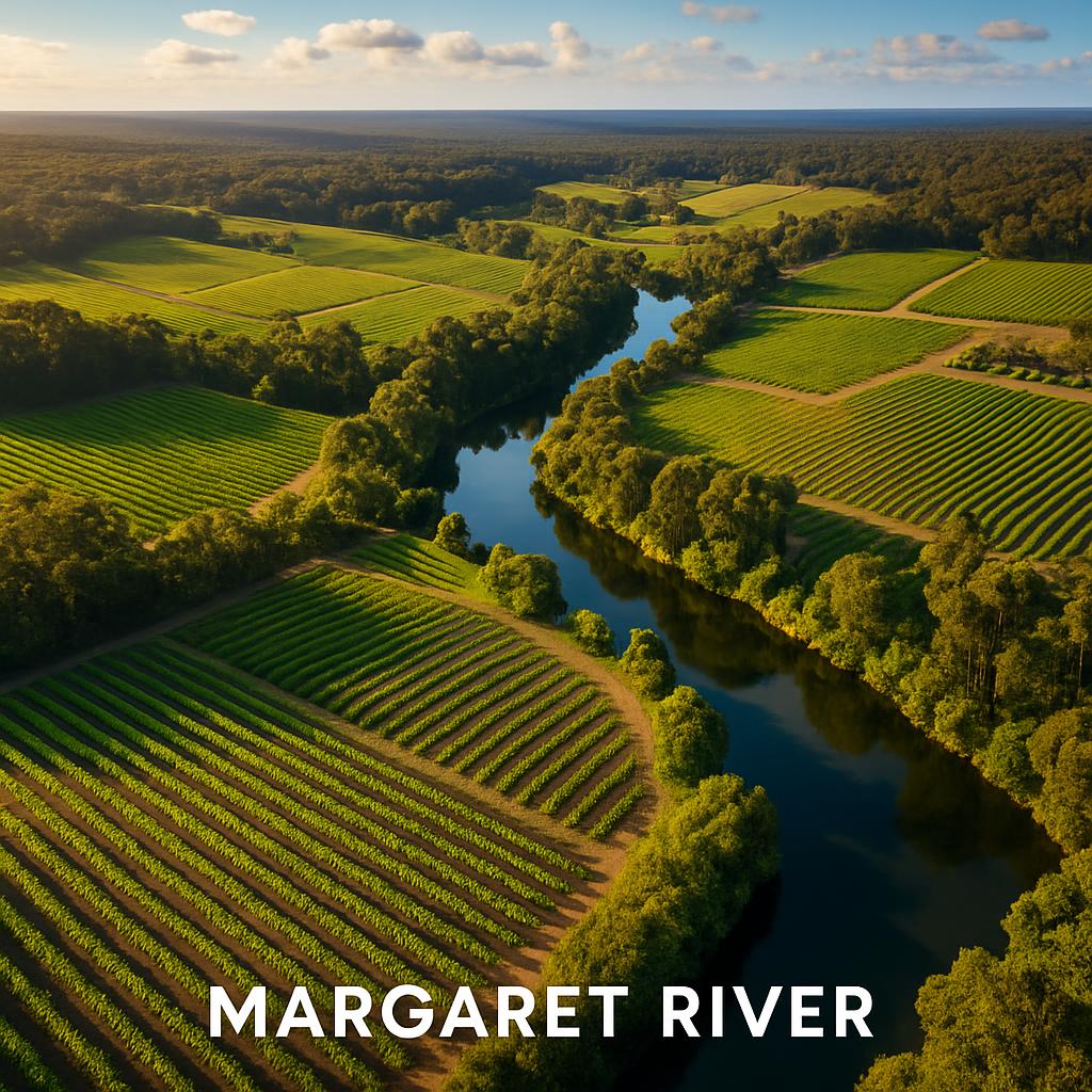 Aerial view of Margaret River
