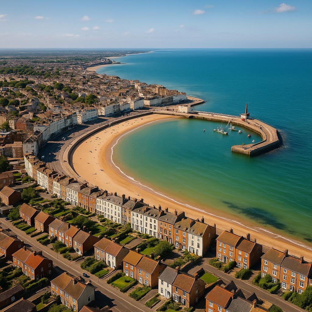 Aerial view of Margate, Tasmania