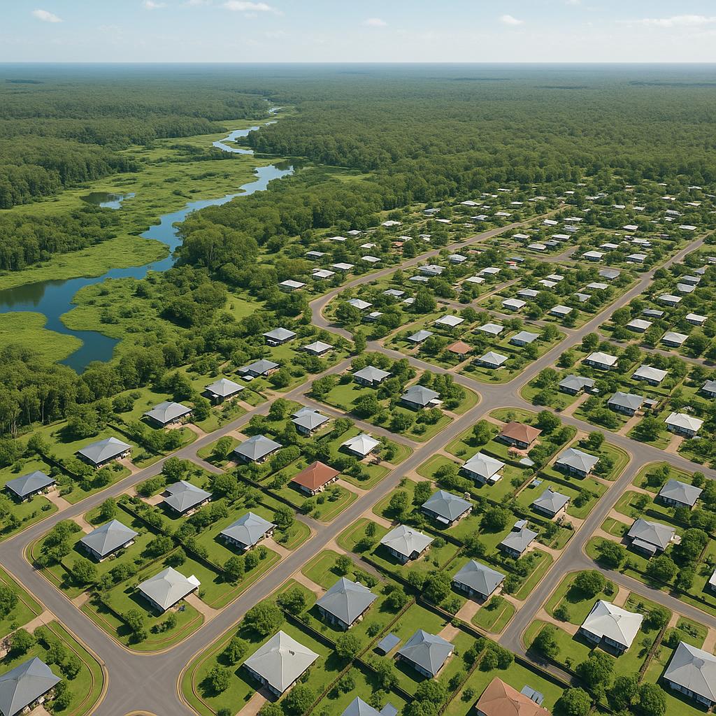 Aerial view of Marrakai