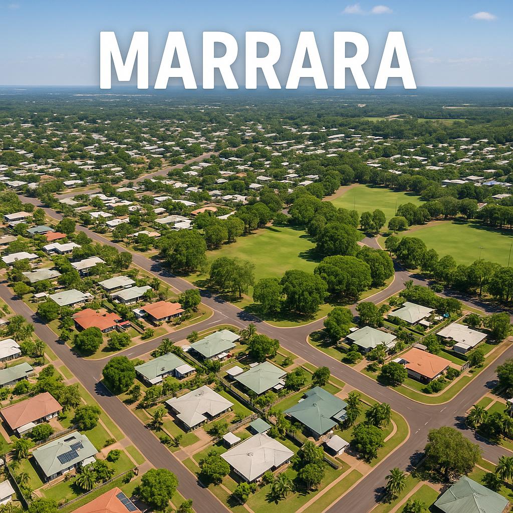Aerial view of Marrara in the Northern Territory
