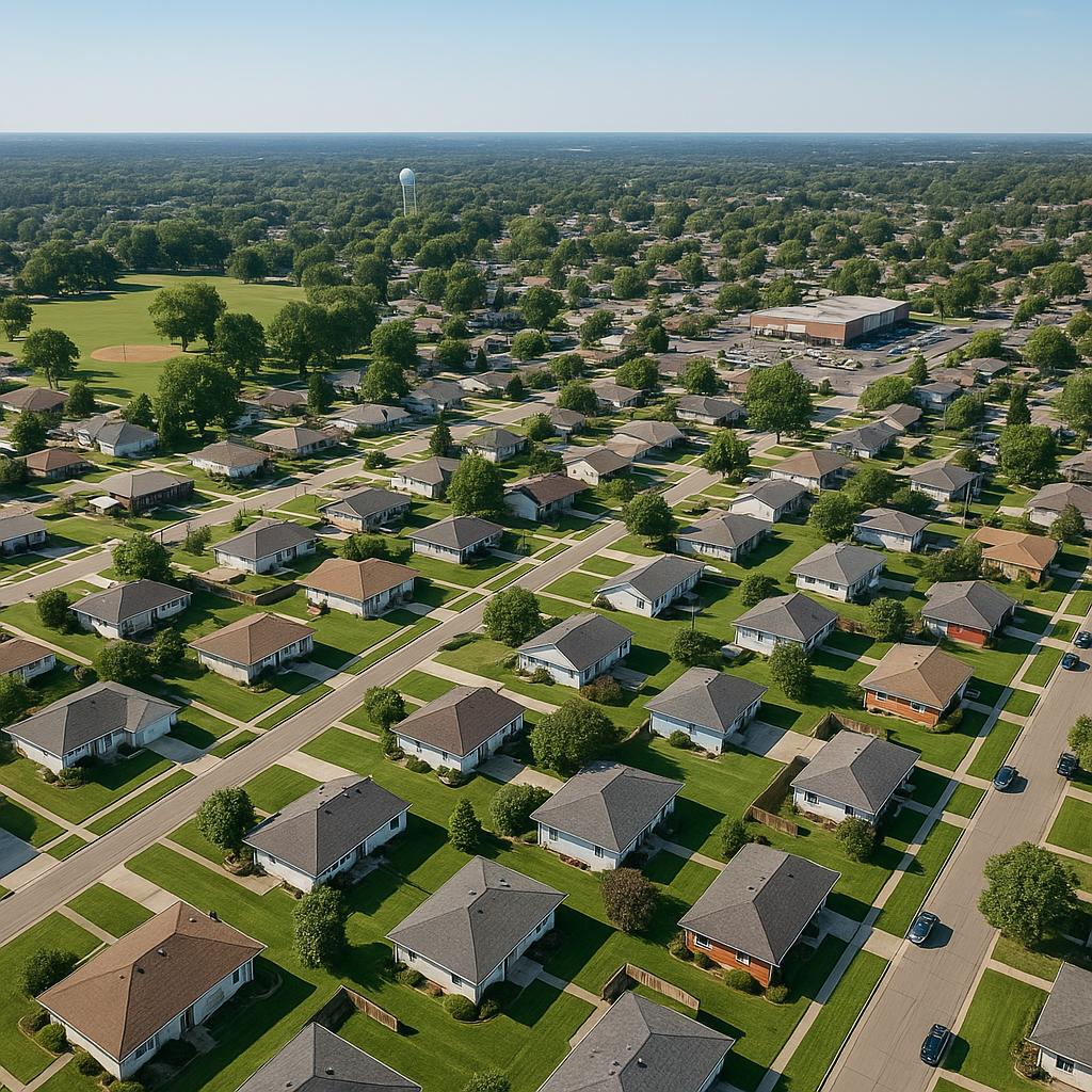 Aerial view of Medina, Western Australia