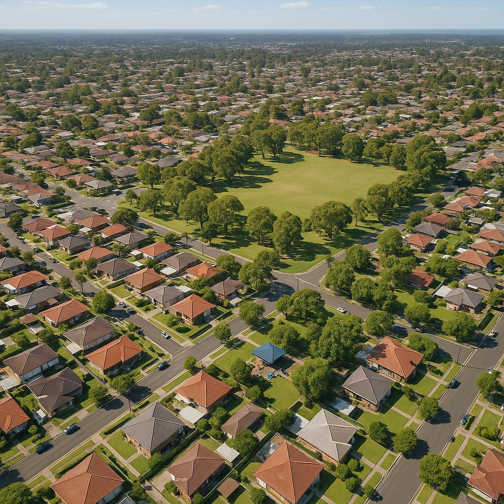 Aerial view of Merrylands