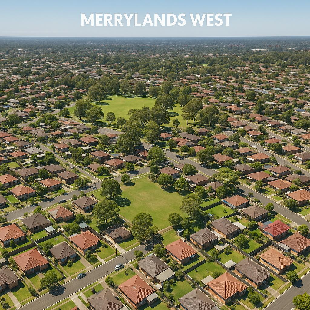 Aerial view of Merrylands West