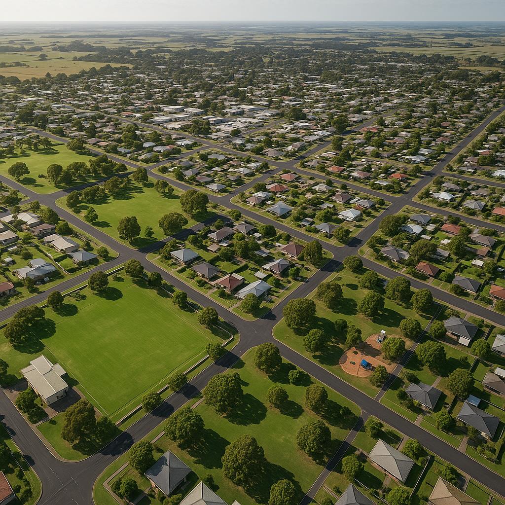 Aerial view of Millicent