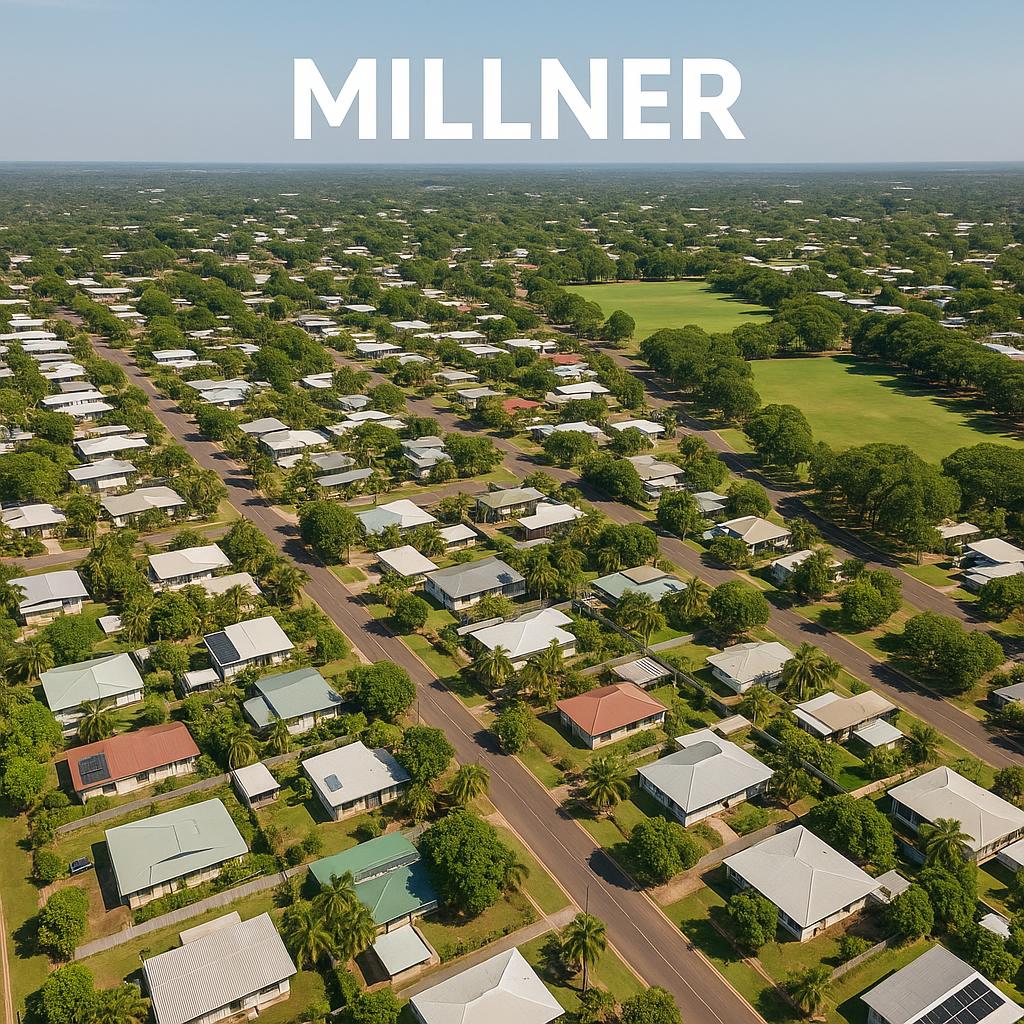 Aerial view of Millner suburb