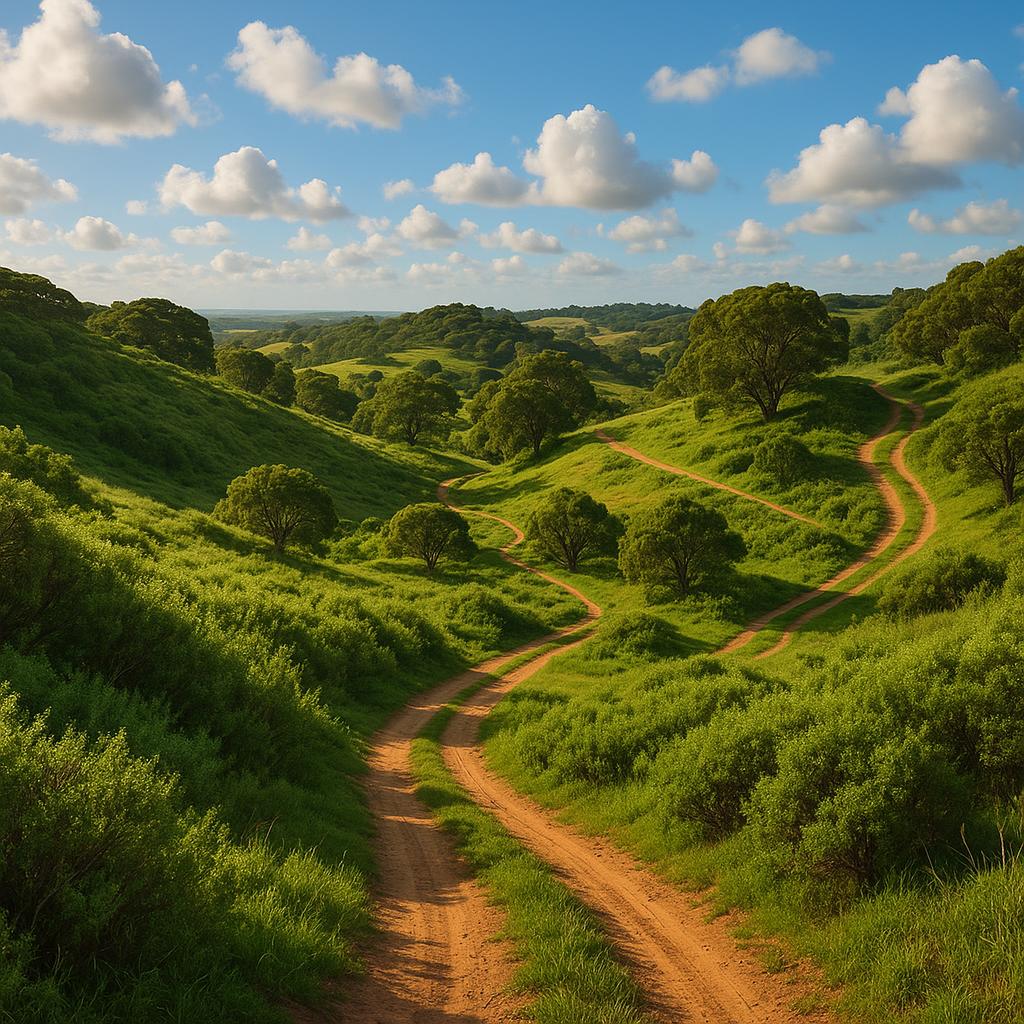 Scenic trails in Moorak