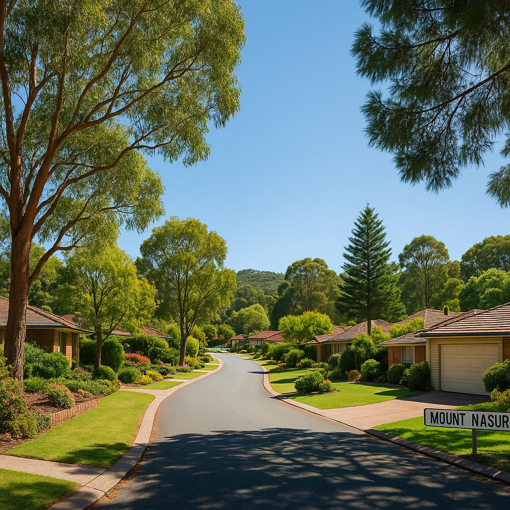 Residences in Mount Nasura surrounded by greenery