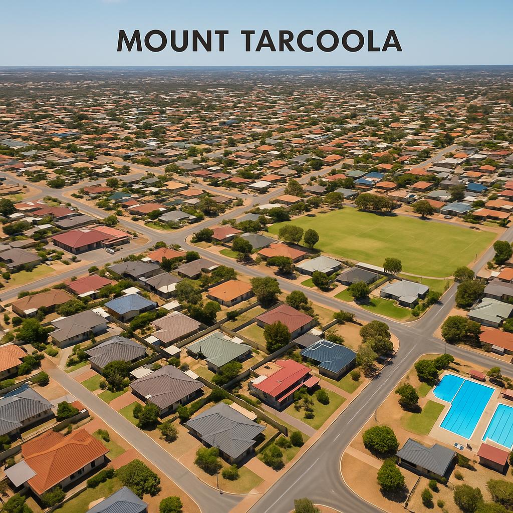 Aerial view of Mount Tarcoola, Western Australia