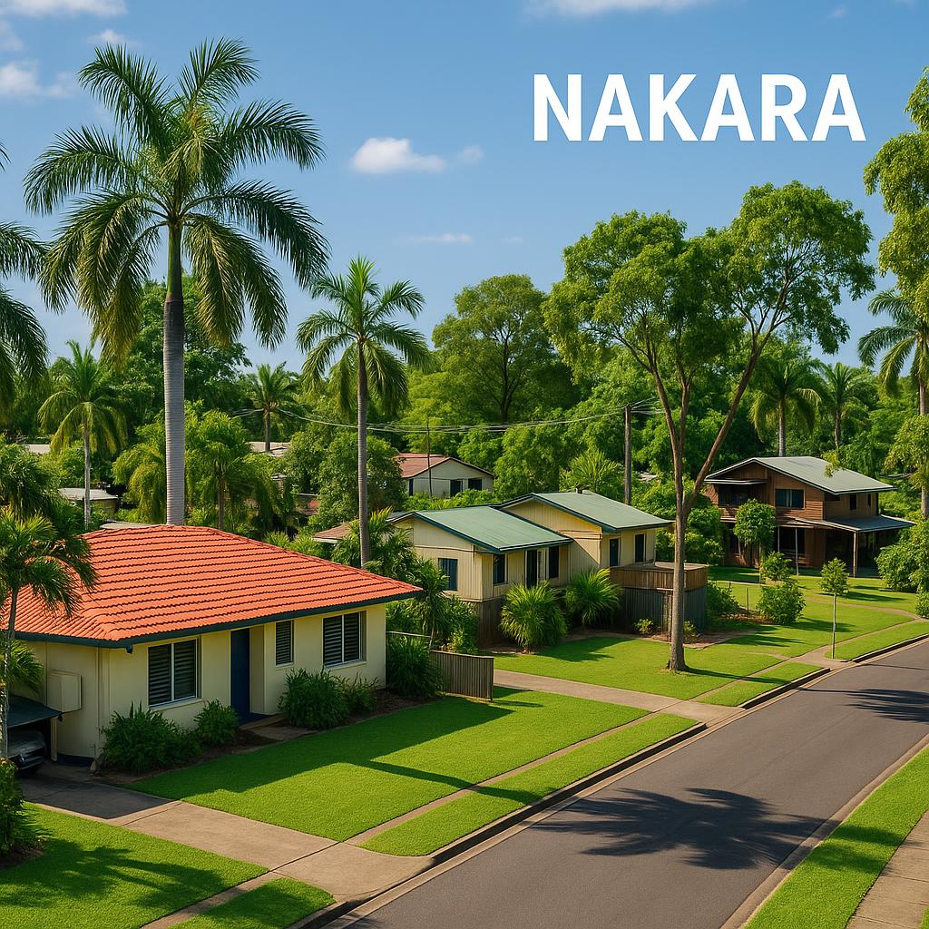 Residential view of Nakara suburb in Northern Territory
