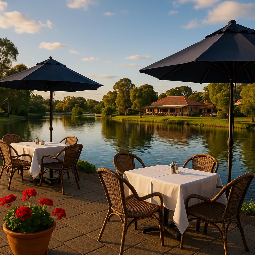 Waterfront dining in Naracoorte.