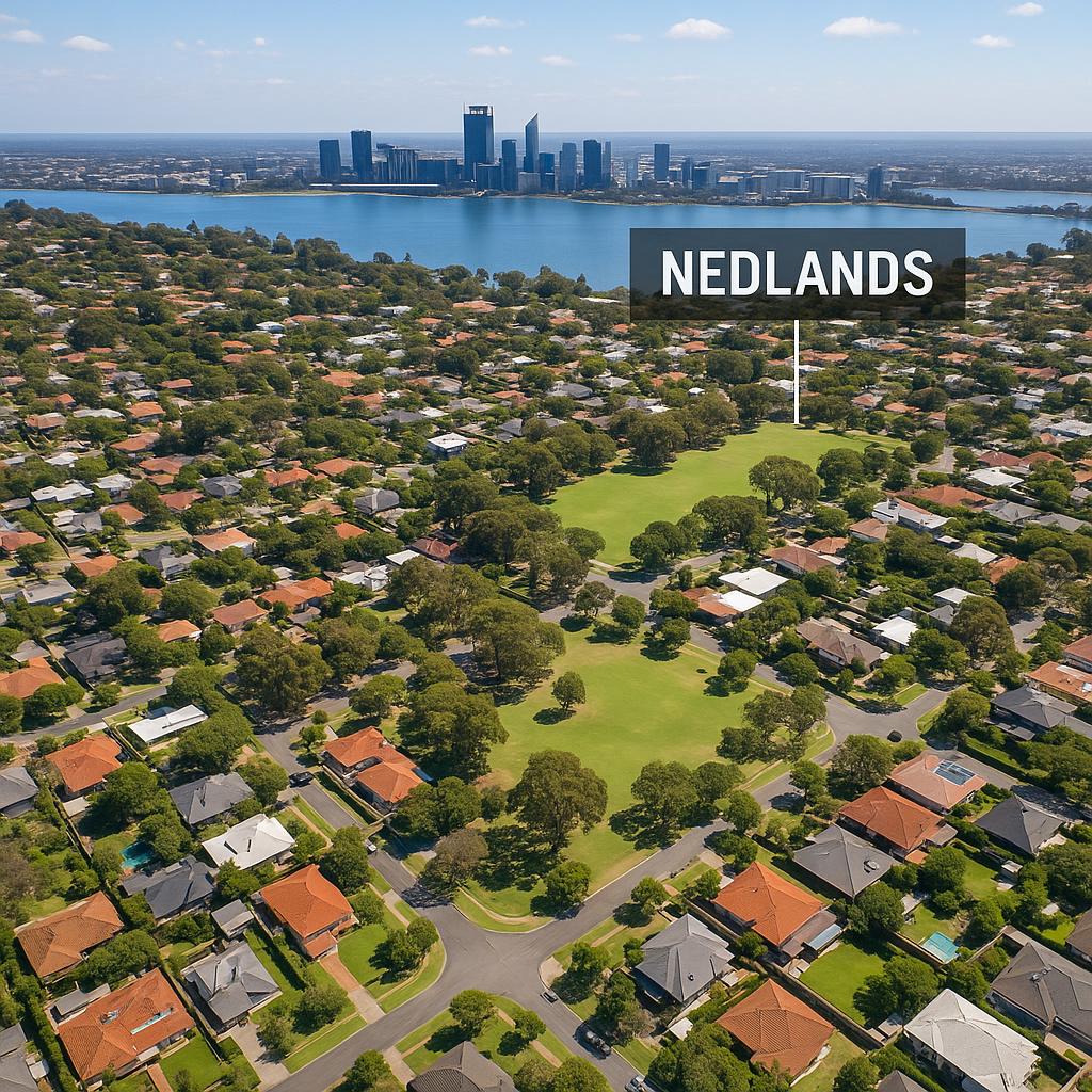 Aerial view of Nedlands, Western Australia