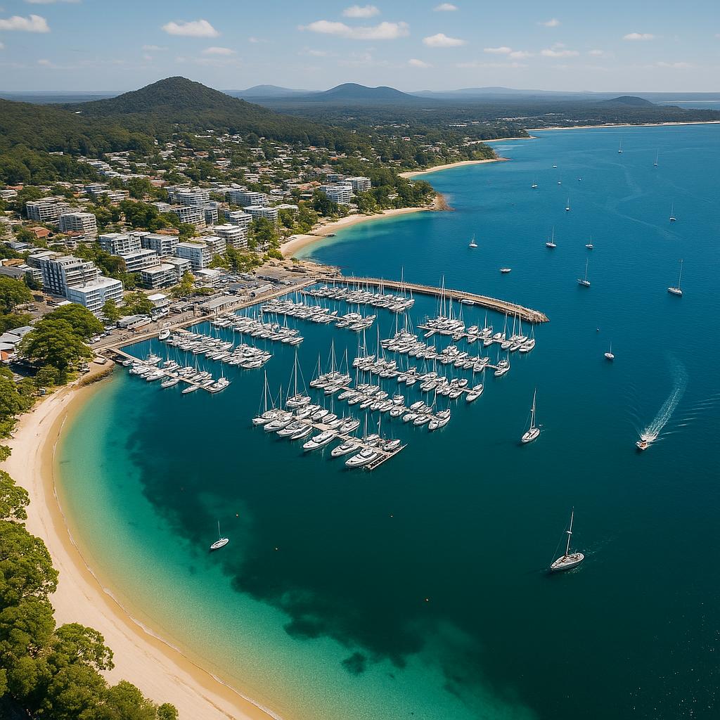 Aerial view of Nelson Bay