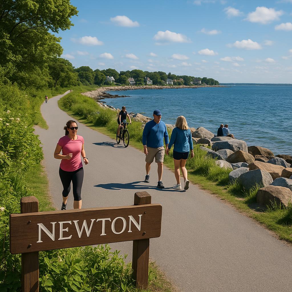 Coastal walk in Newton