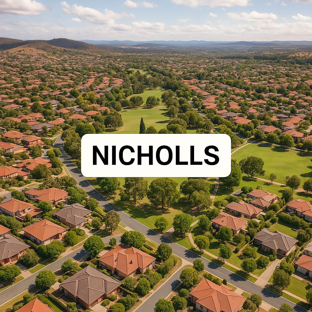 Aerial view of Nicholls, ACT