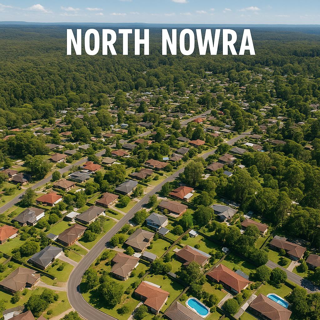 Aerial view of North Nowra residential area