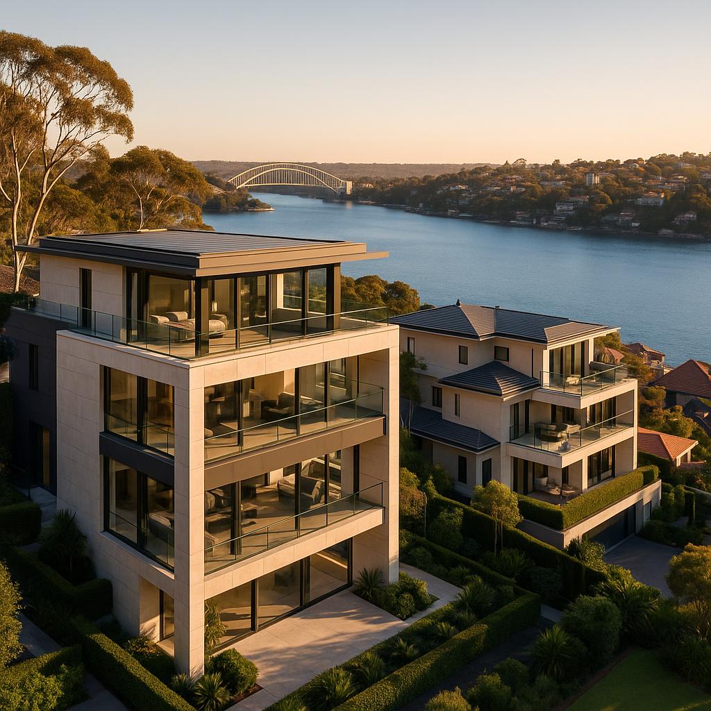Northbridge luxury homes overlooking the harbour