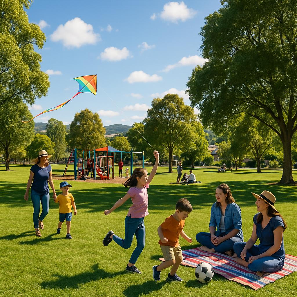 Family-friendly park in Norwood, Tasmania