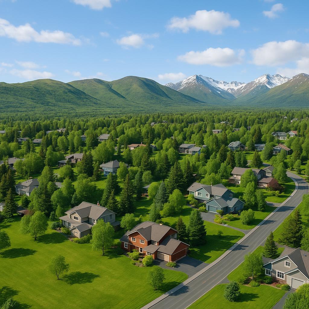 Scenic view of O'Malley residential area with green spaces.