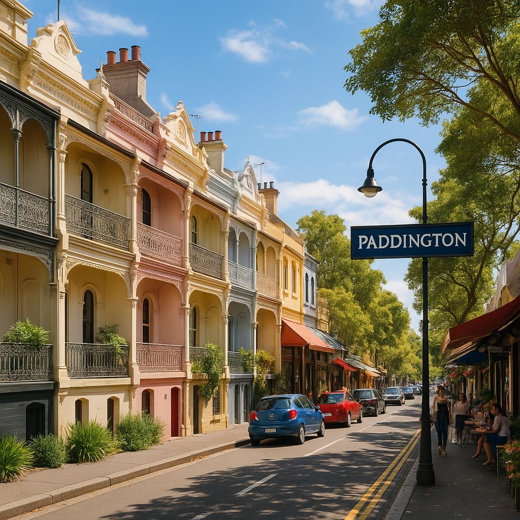 Heritage terraces in Paddington